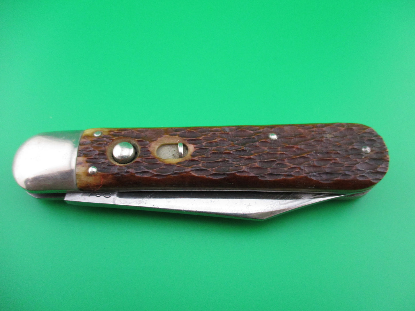 z PRESTO Scout Jigged Bone Vintage switchblade knife