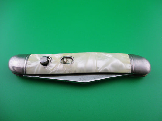 Hammer Brand Imperial Serpentine Cracked Ice switchblade vintage