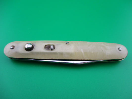 z PRESTO Cigar Jack Onyx celluloid single blade automatic knife