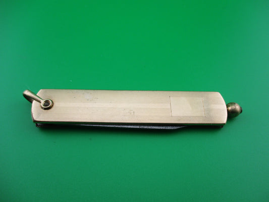 JCN Co 12 Karat Gold filled Pullball switchblade knife