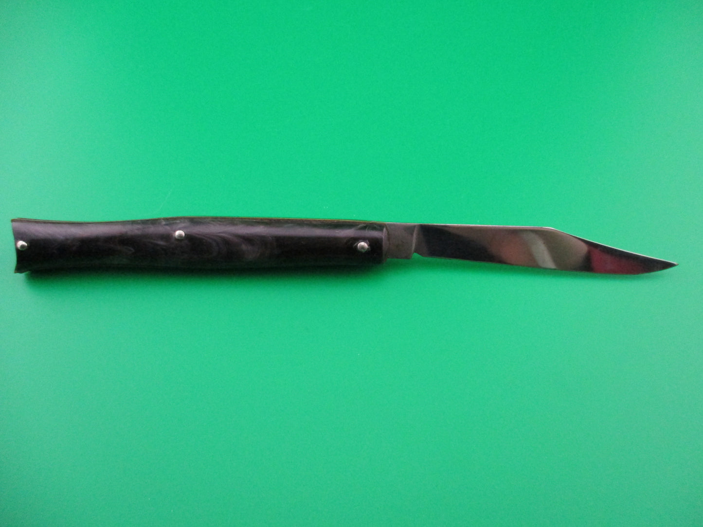 z Edgemaster Fishtail Dark Swirl 1950s switchblade knife