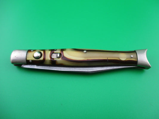 SHAPLEIGH HARDWARE Vintage A5 Fishtail Butter & Molasses switchblade knife