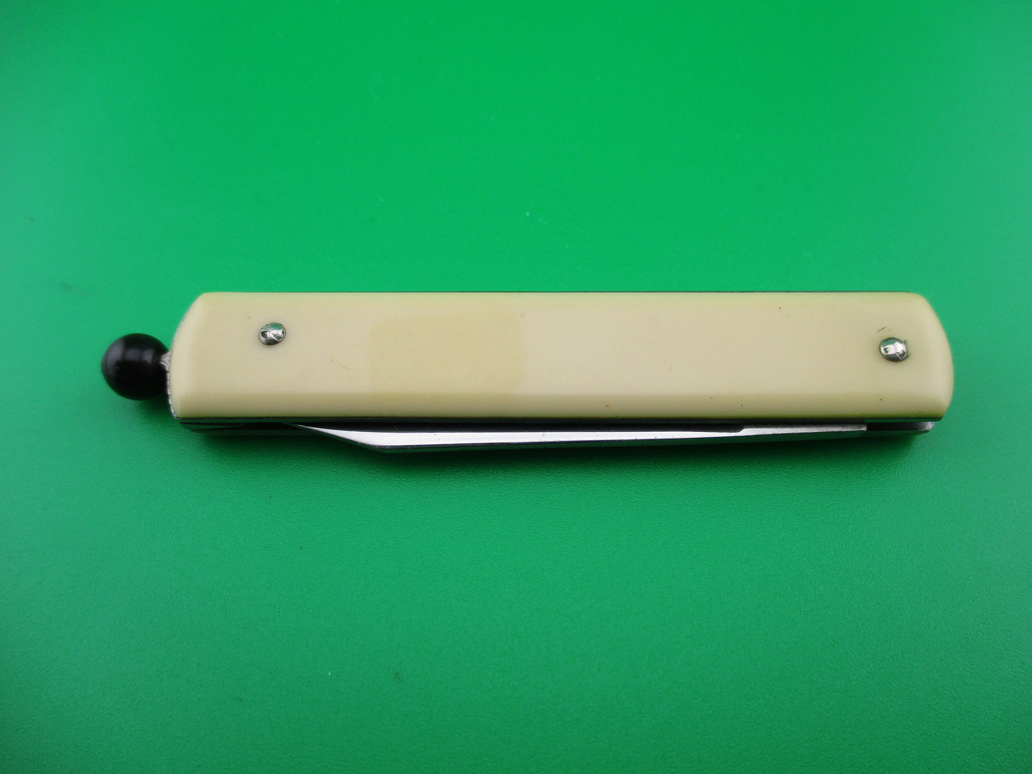 GEORGE SCHRADE KNIFE CO Pullball Cream switchblade knife like new