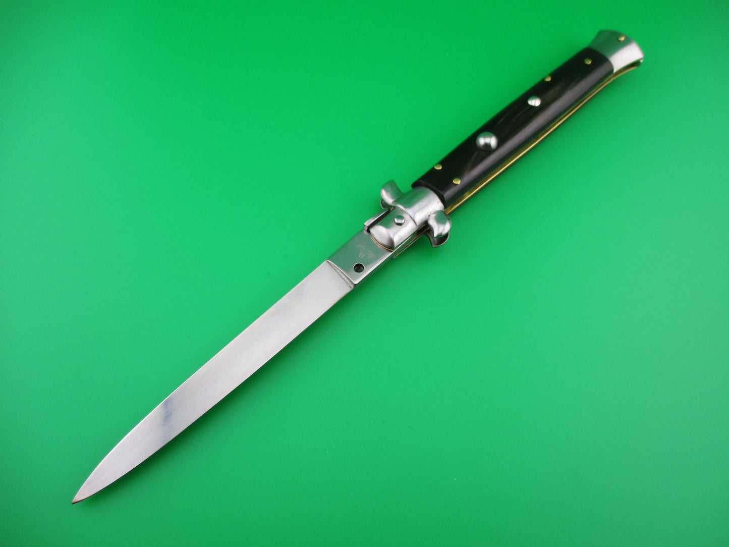 b Rostfrei 28cm Italian Stiletto Swivel bolster switchblade knife