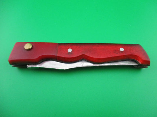 RPK 19cm Russian Prison Knife Red translucent handled automatic knife
