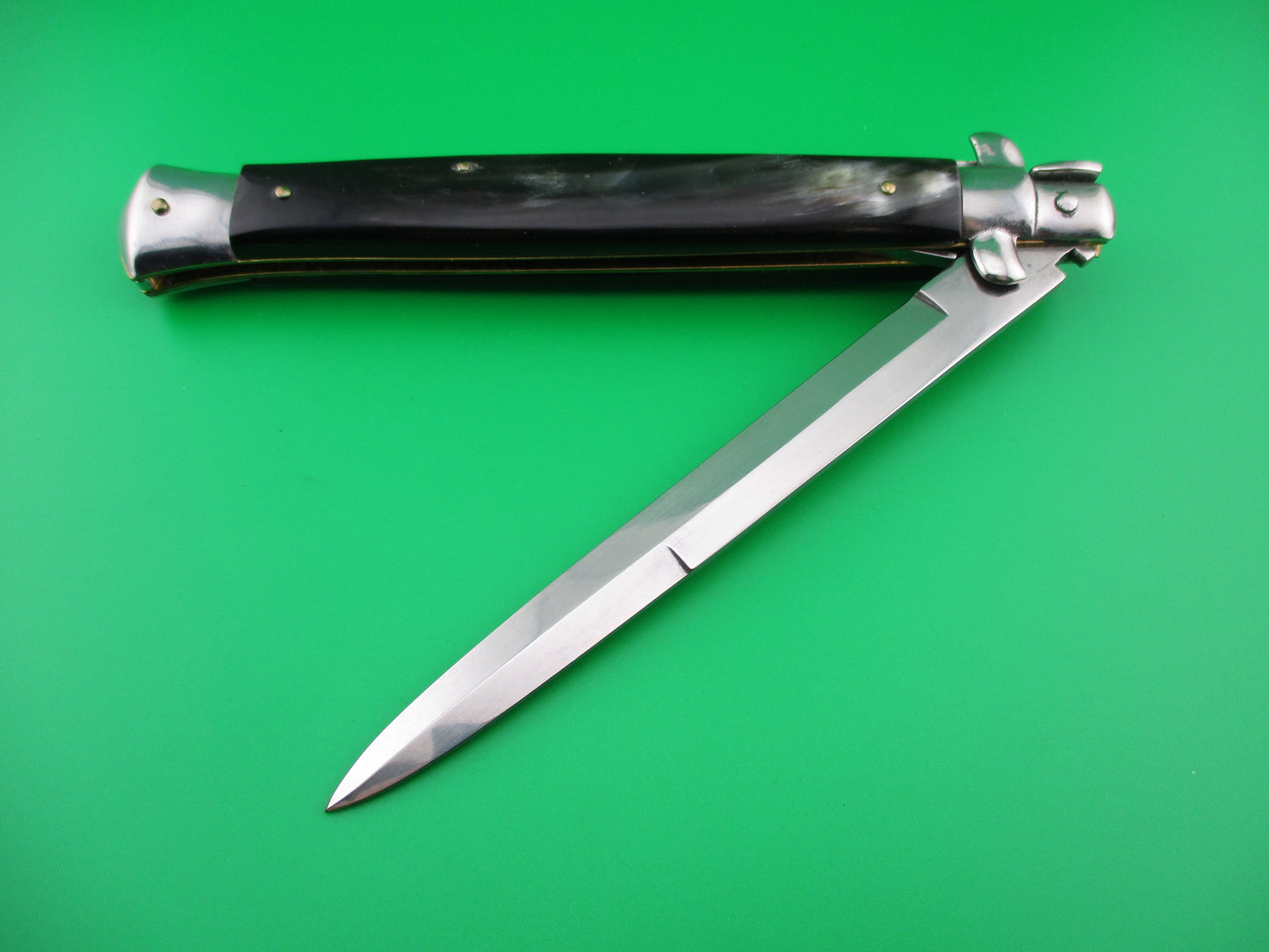 STILETTO ITALY 33cm Italian Stiletto Brazilian horn switchblade knife