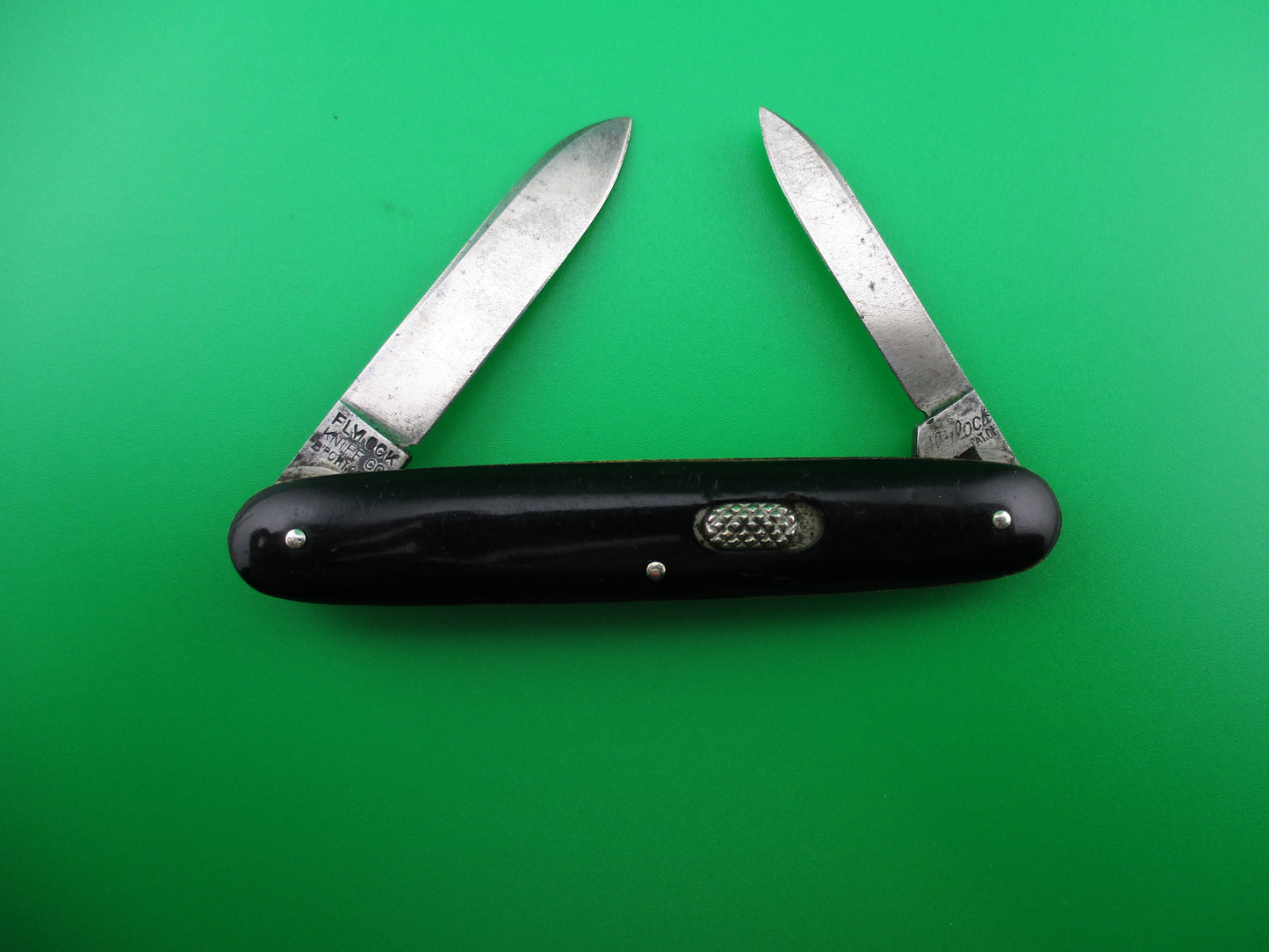 FLYLOCK Double Black switchblade Montgomery Ward & Co knife