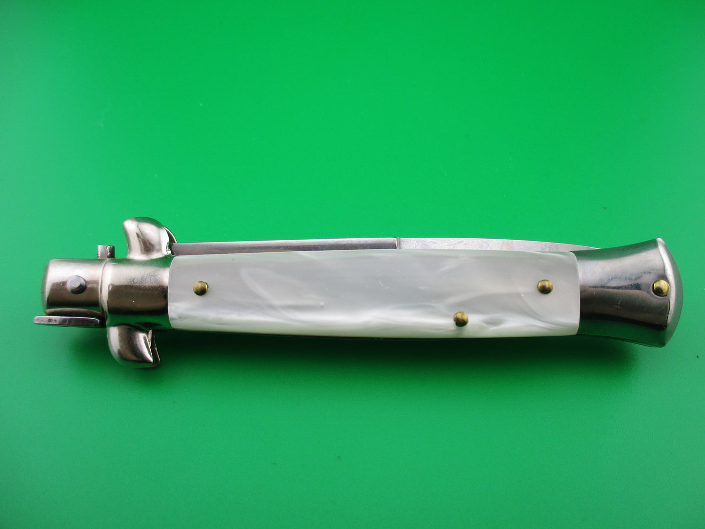 ITALY INOX 23cm Italian Pearlex Stiletto automatic knife