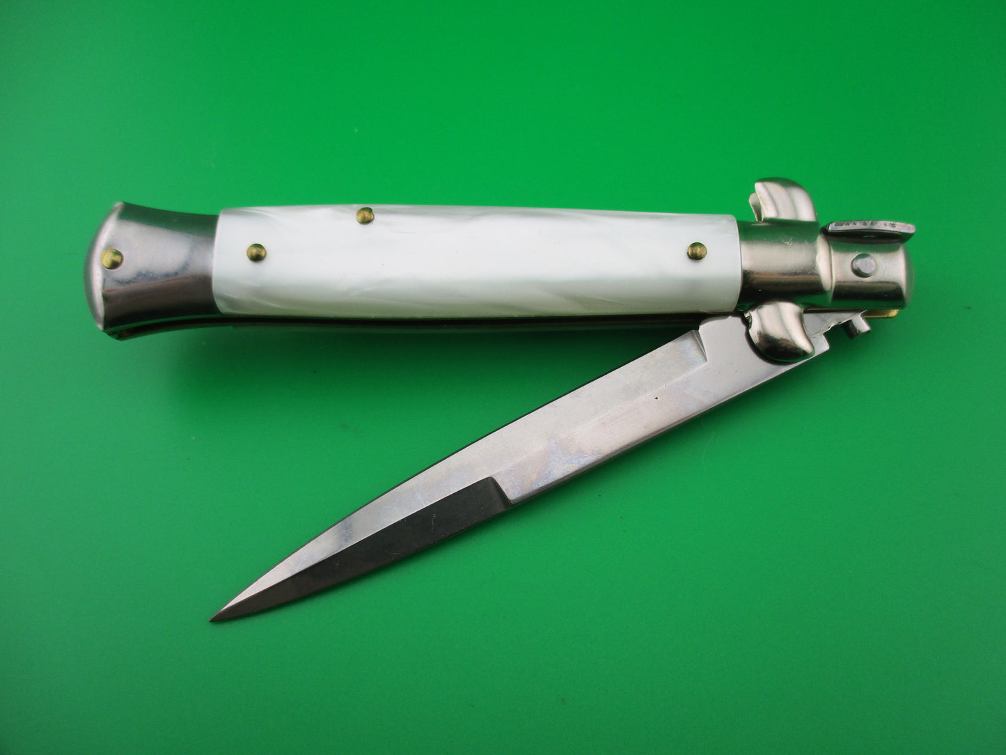 ITALY INOX 23cm Italian Pearlex Stiletto automatic knife