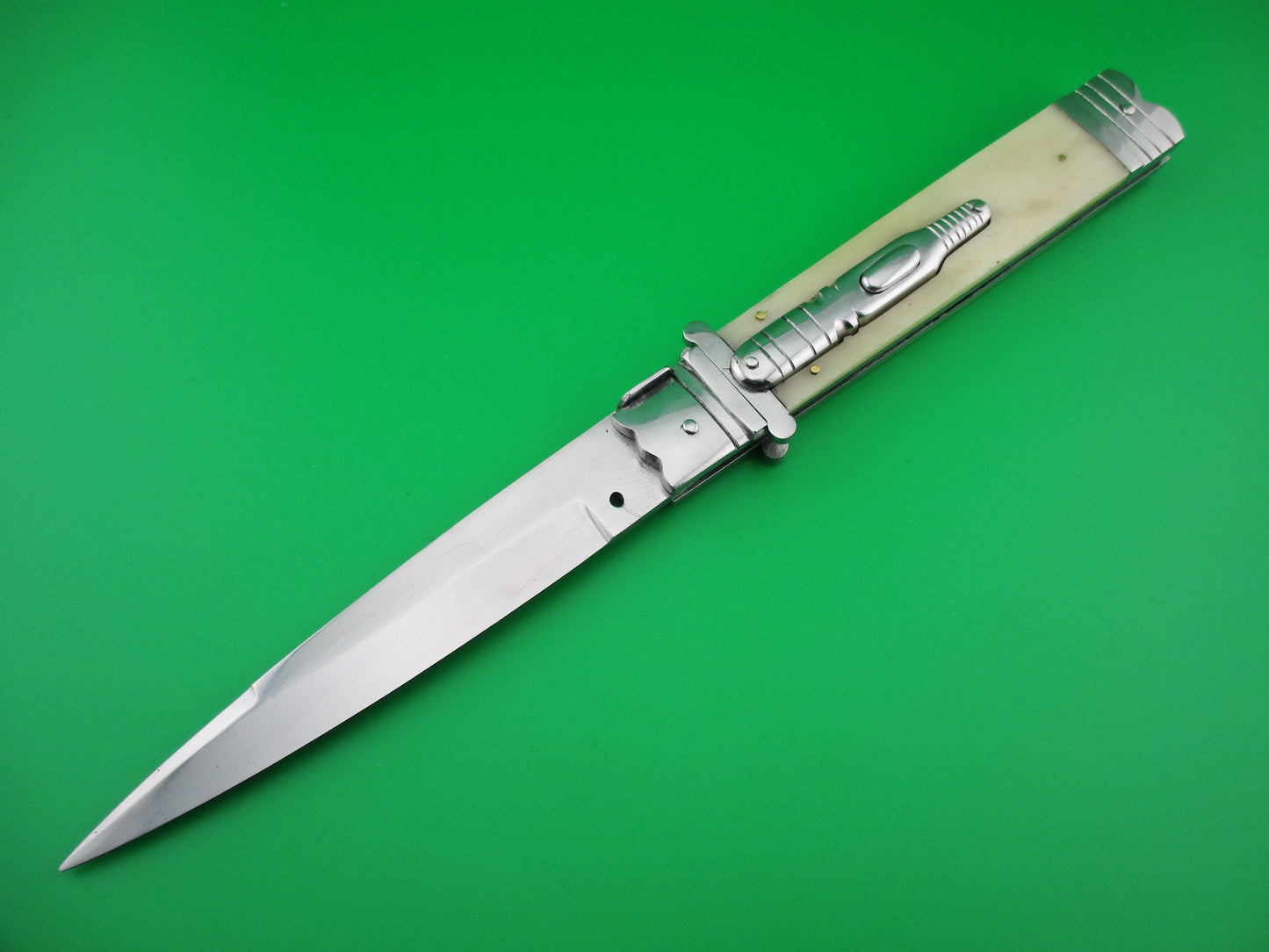 Custom made 29cm switchblade Inspired by antique Italian knife by Samir Ahmad