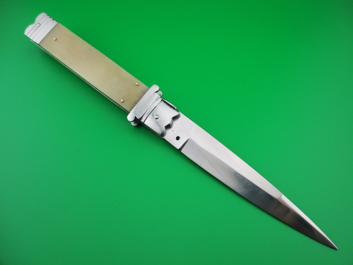 Custom made 29cm switchblade Inspired by antique Italian knife by Samir Ahmad