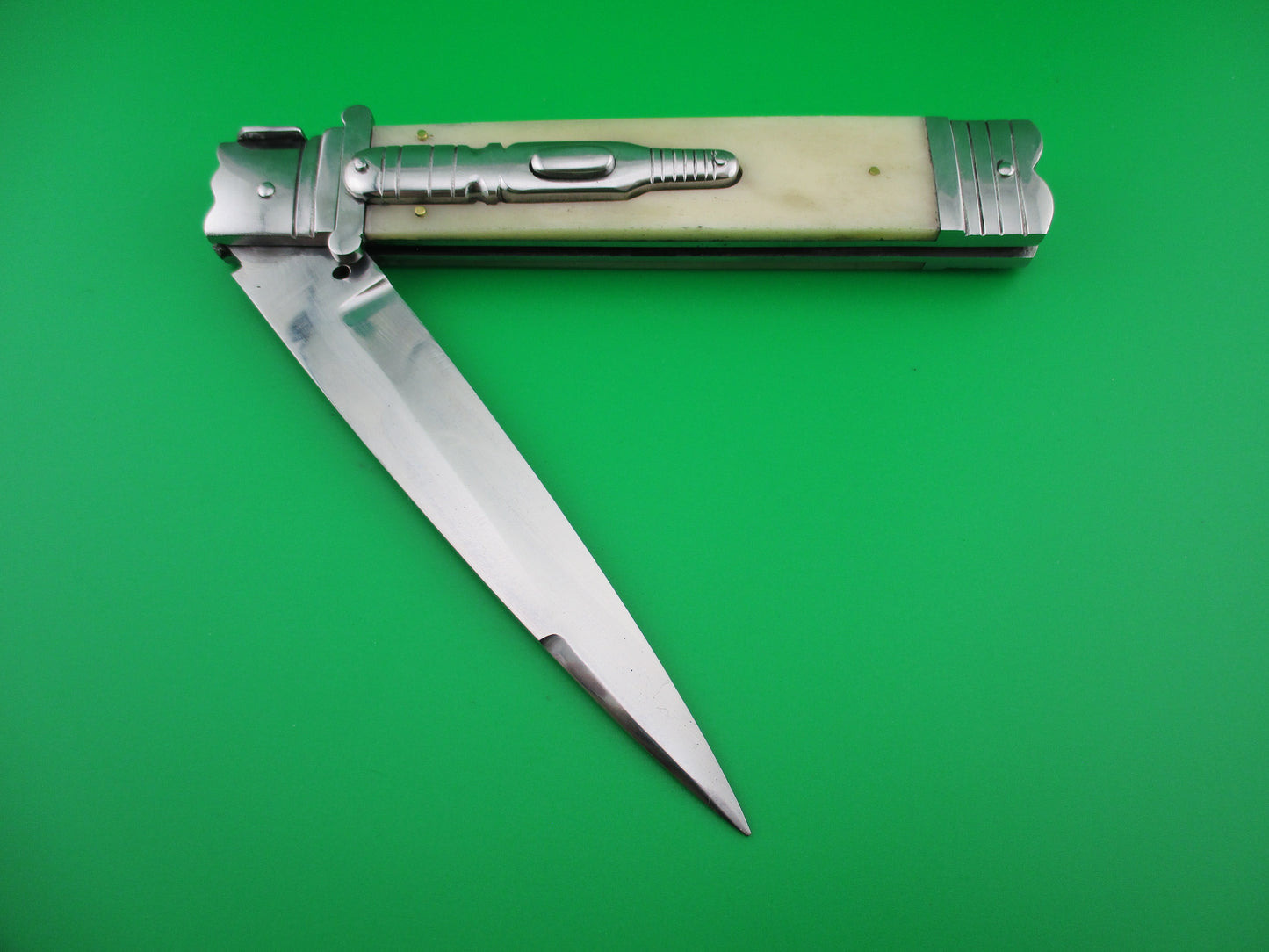 Custom made 29cm switchblade Inspired by antique Italian knife by Samir Ahmad