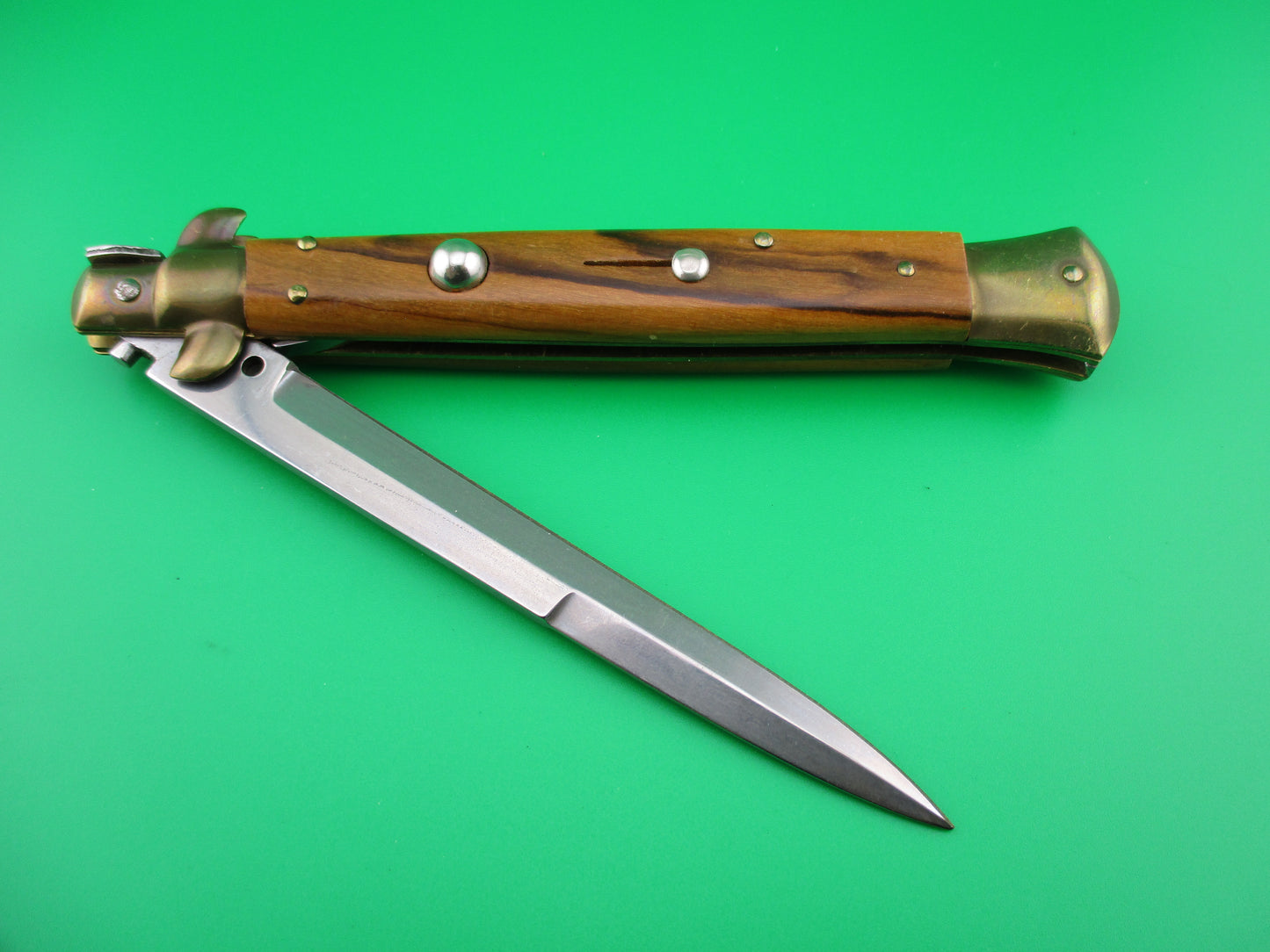 ITALY INOX 28cm Italian Stiletto Bayonet blade automatic knife