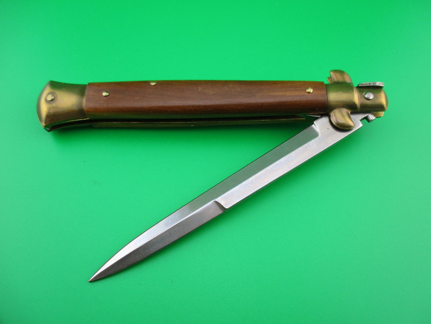 ITALY INOX 28cm Italian Stiletto Bayonet blade automatic knife