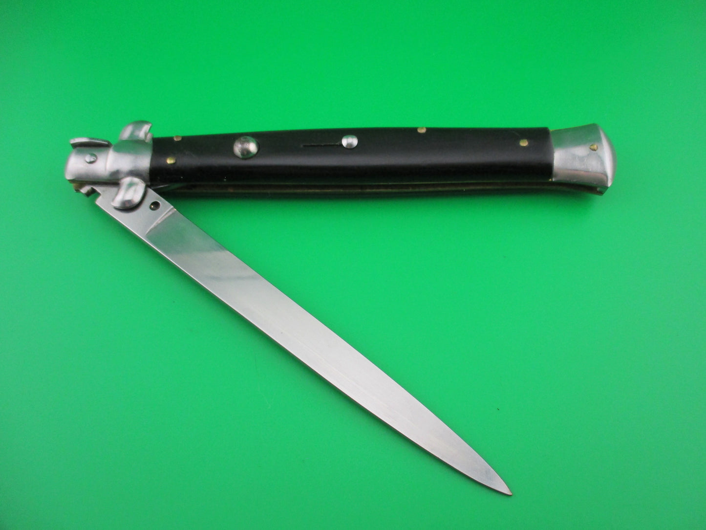 B Rostfrei 33cm Italian swivel bolster stiletto automatic knife black