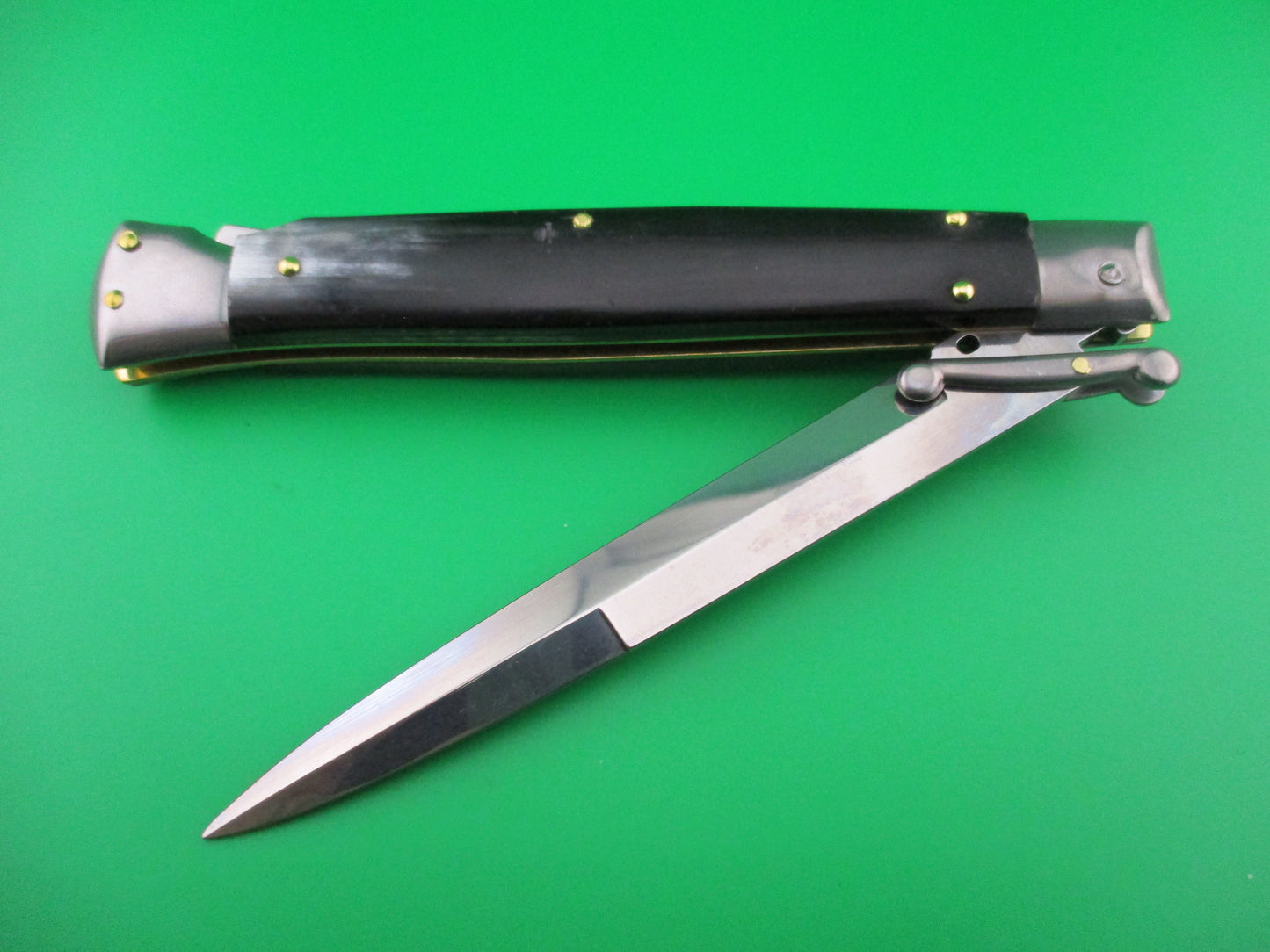 FRANK B 28cm Swing Guard Brazilian horn automatic knife NEW