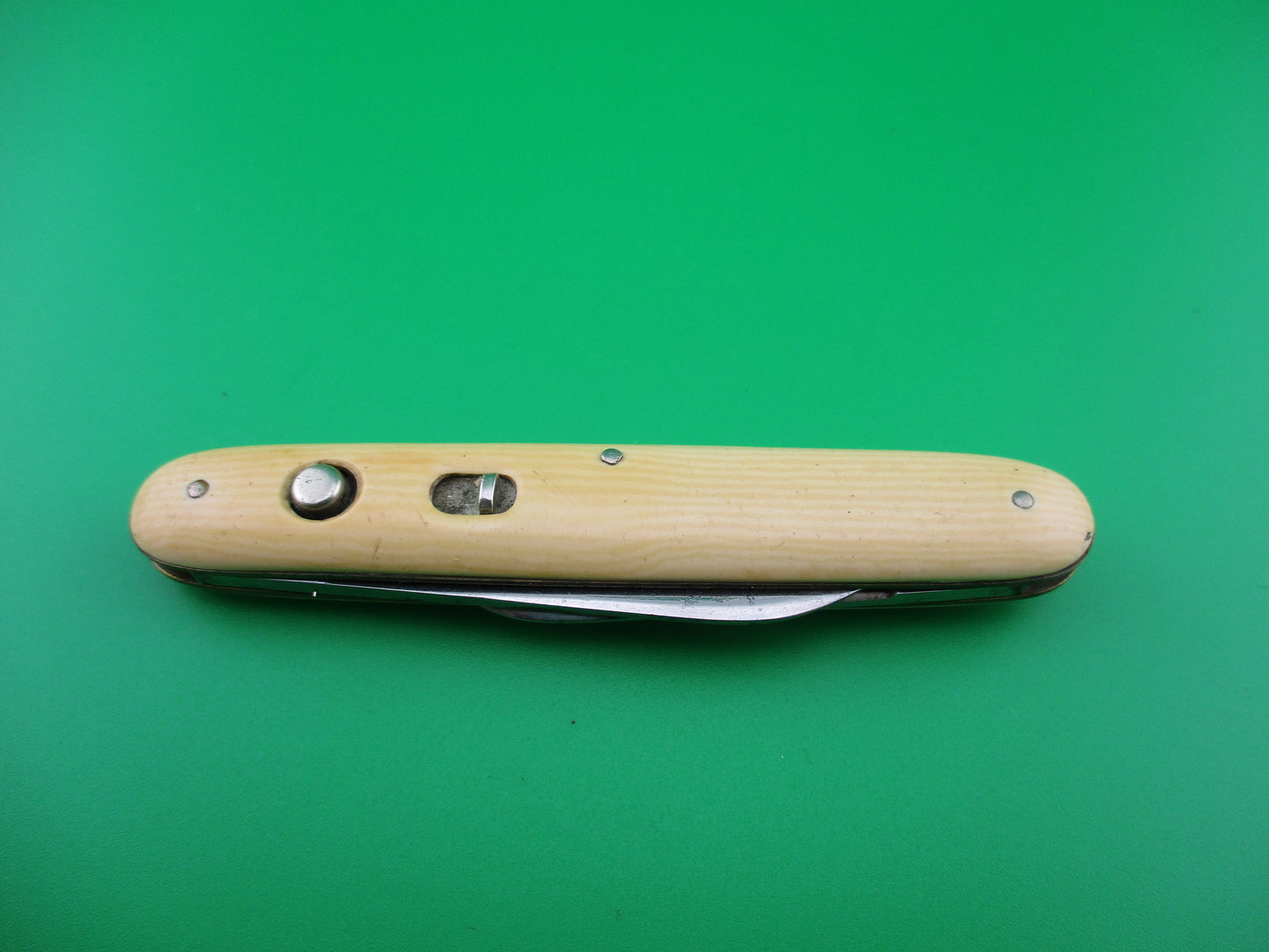 E WECK & SON NEW YORK double Ivory celluloid switchblade knife