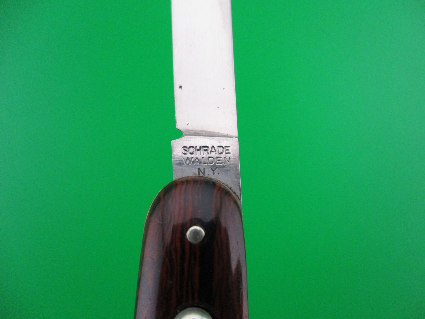 SCHRADE WALDEN Medium double Cocobolo switchblade knife EX+