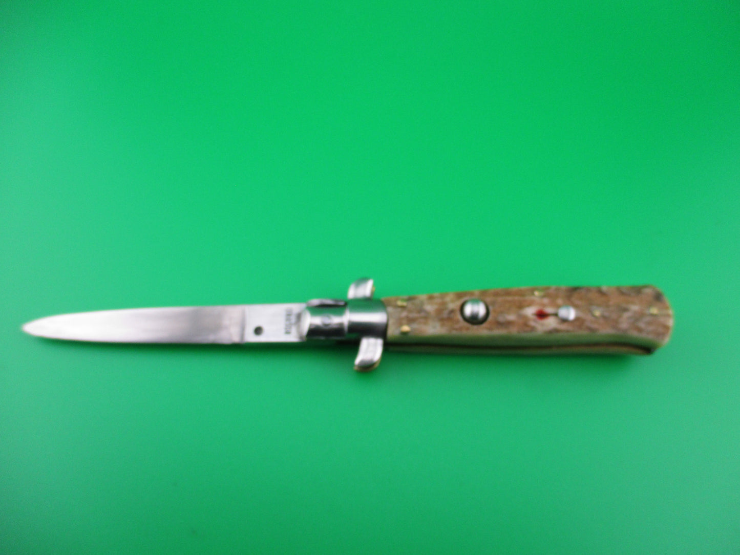 Rostfrei 16cm Italian Stiletto Stag automatic knife