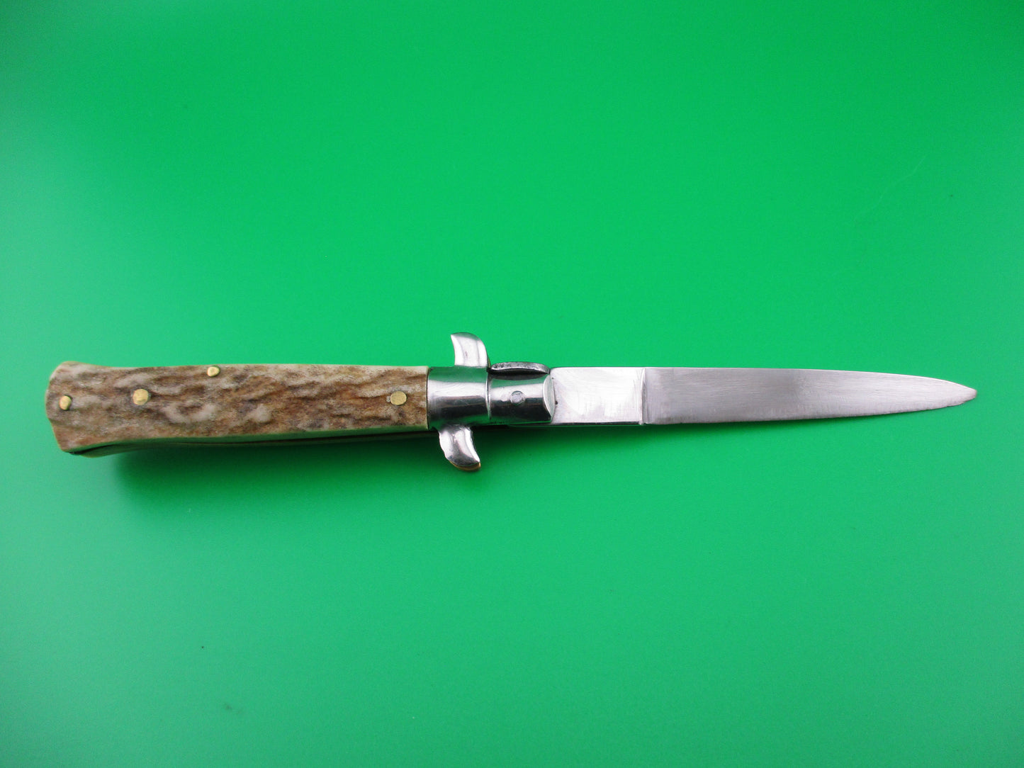 Rostfrei 16cm Italian Stiletto Stag automatic knife