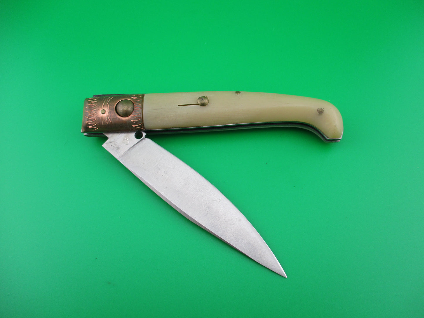 Jndiana PATENT 21cm Pattada Italian Birds head switchblade knife