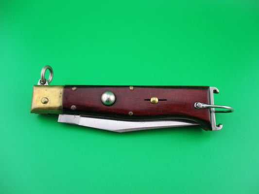 Rostfrei (slant) Jaguar Stainless Steel 20cm Italian Shell puller Hunter Ring pull switchblade knife