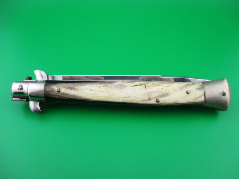 INOX 28cm Italian Stiletto Swivel bolster transitional automatic knife ...