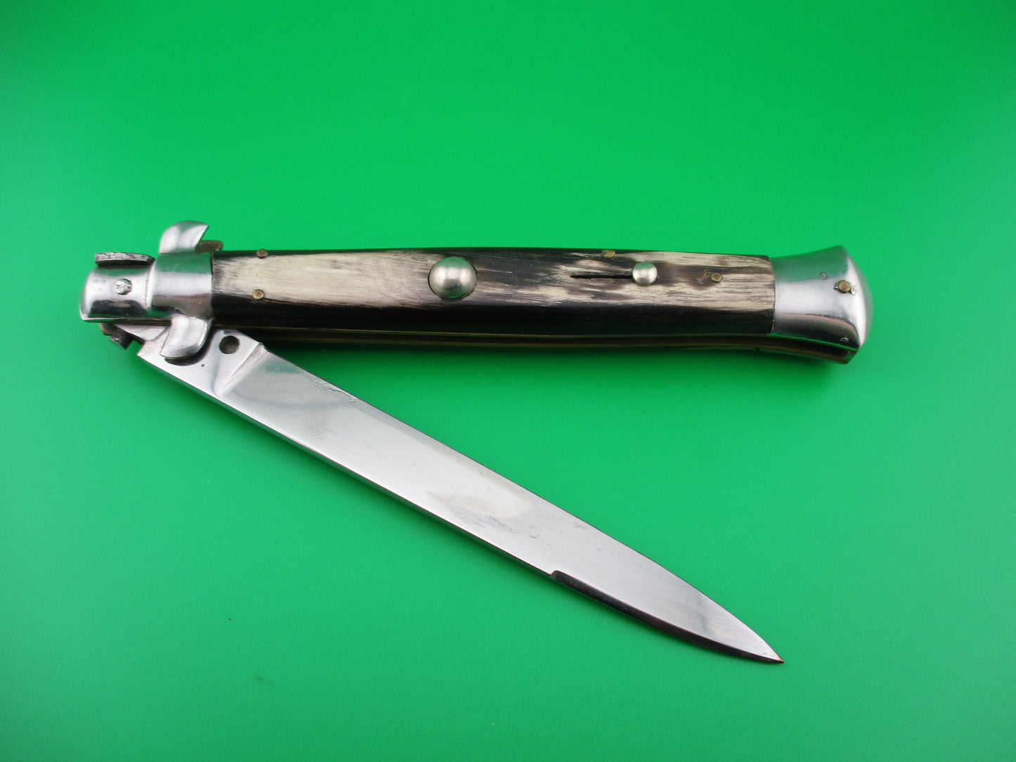 INOX 28cm Italian Stiletto Swivel bolster transitional automatic knife