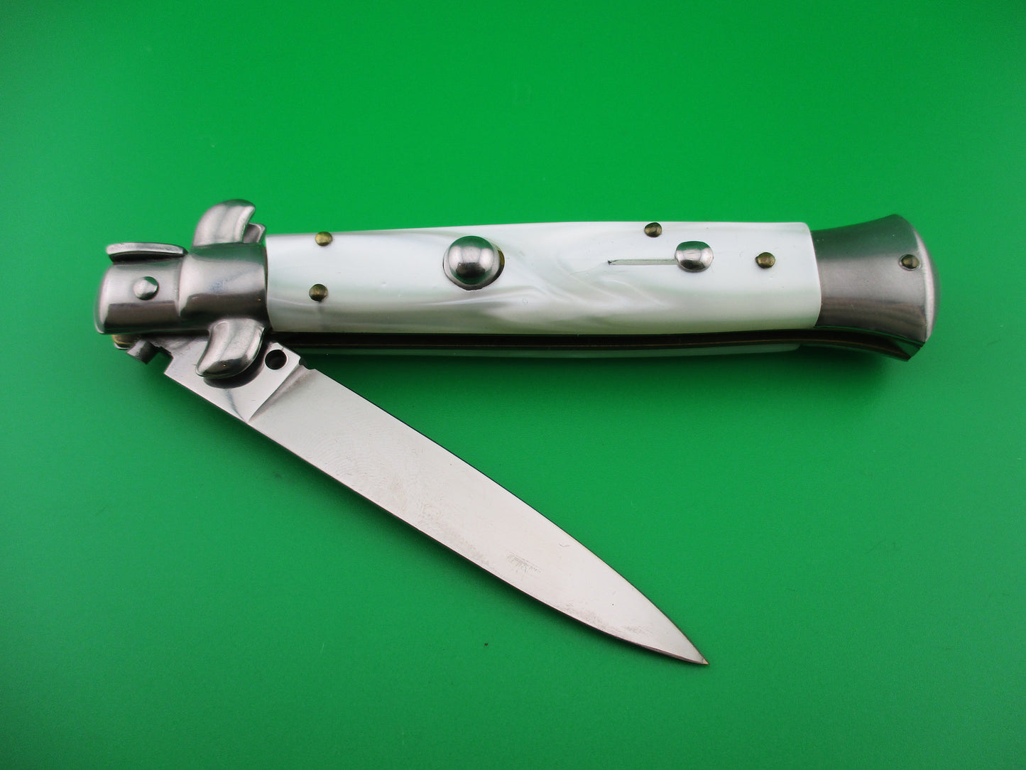 OTHELLO ROSTFREI 21cm Italian stiletto made for German market automatic knife