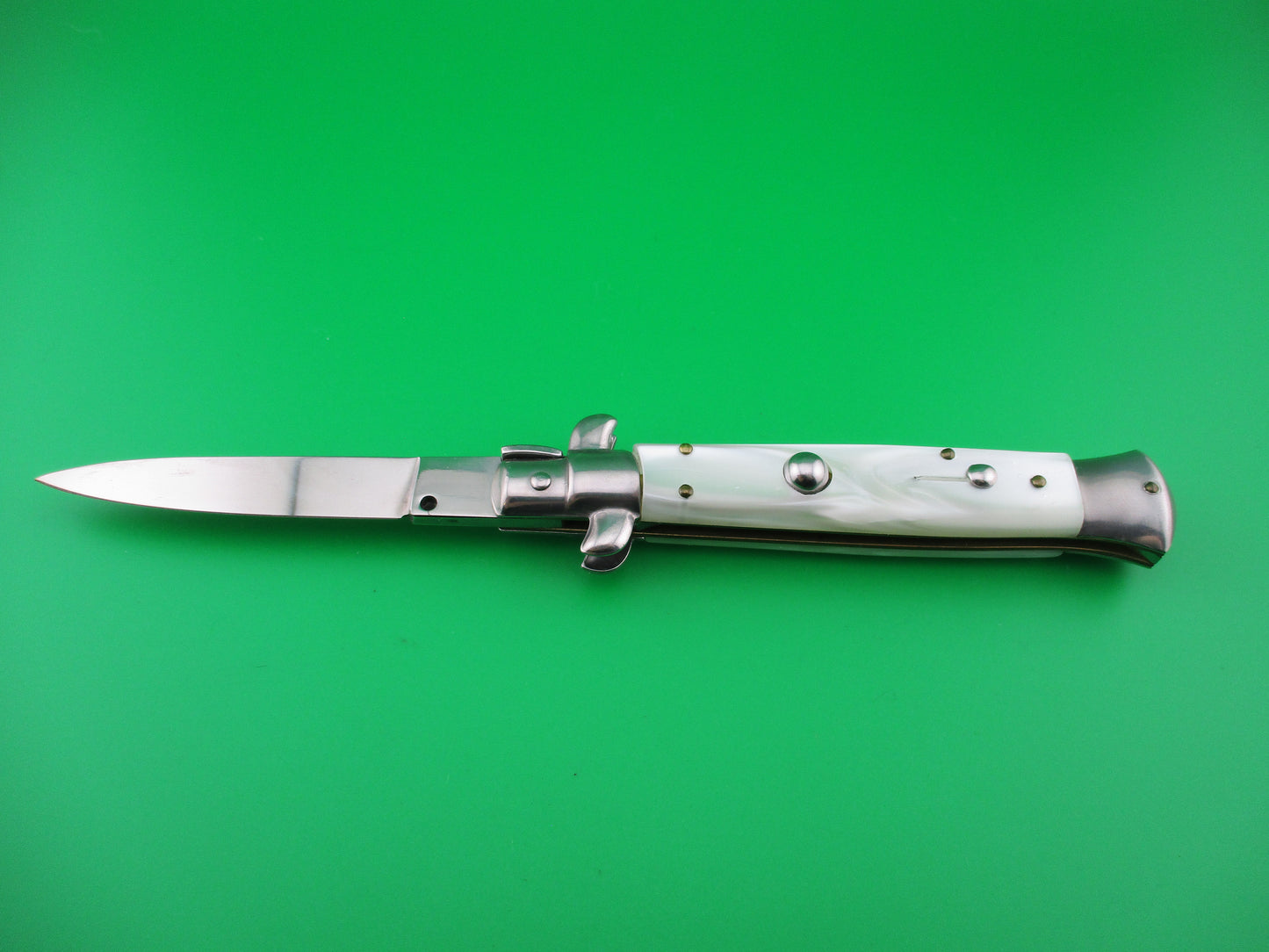 OTHELLO ROSTFREI 21cm Italian stiletto made for German market automatic knife