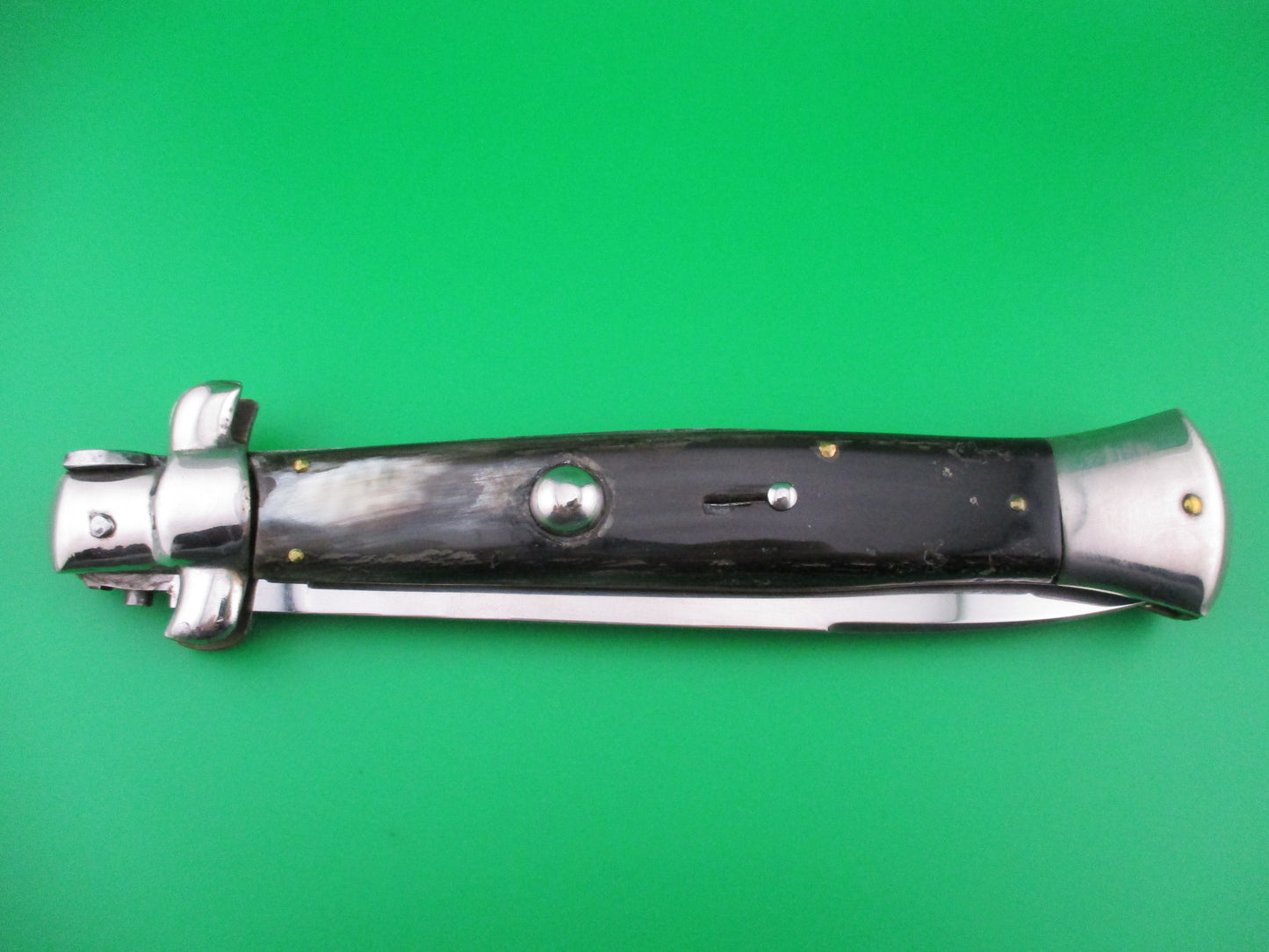 INOX 38cm Italian Stiletto swivel bolster vintage 1970s automatic knife