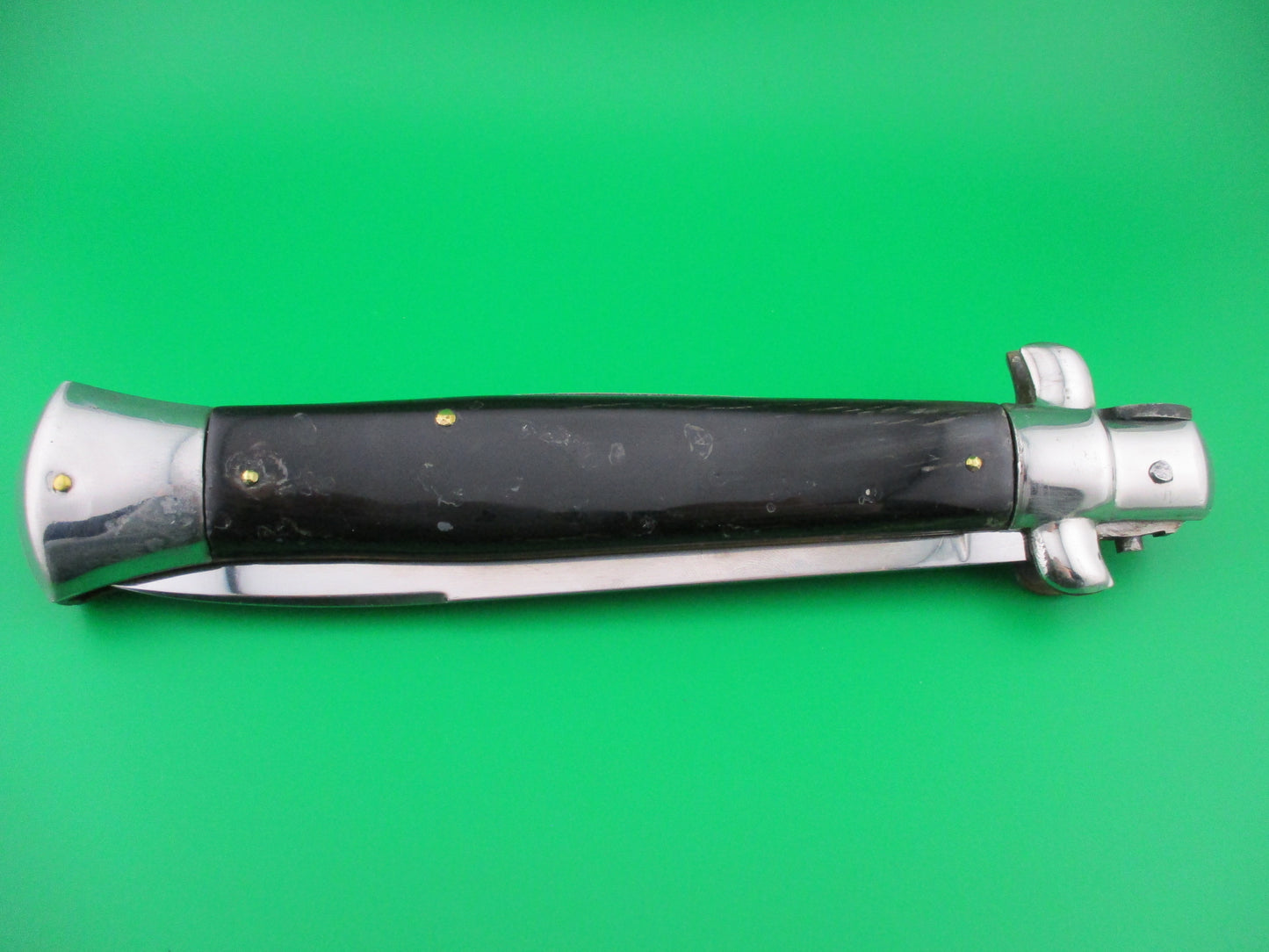 INOX 38cm Italian Stiletto swivel bolster vintage 1970s automatic knife