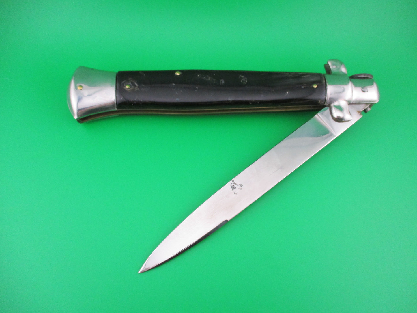 INOX 38cm Italian Stiletto swivel bolster vintage 1970s automatic knife