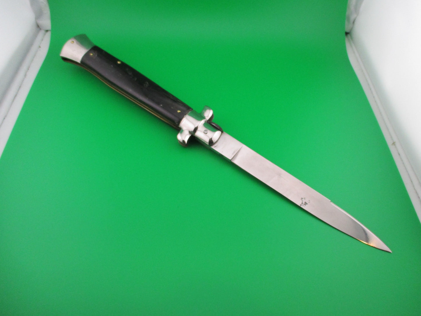 INOX 38cm Italian Stiletto swivel bolster vintage 1970s automatic knife