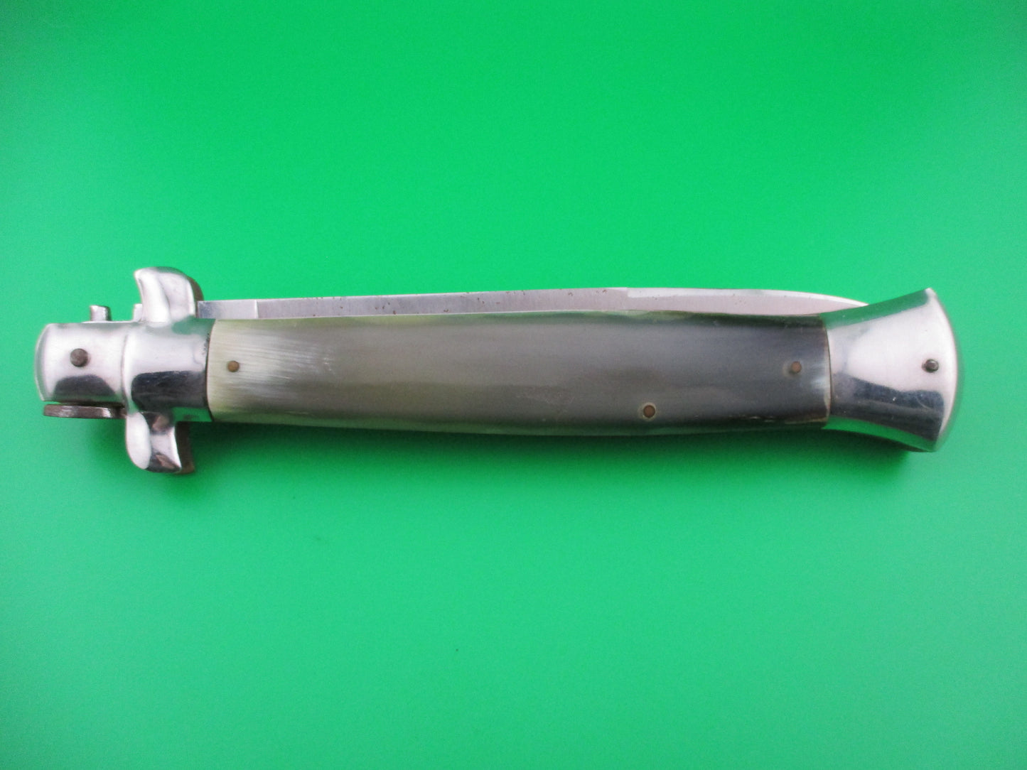 Rostfrei 38cm Italian Stiletto Vintage 1980s horn automatic knife