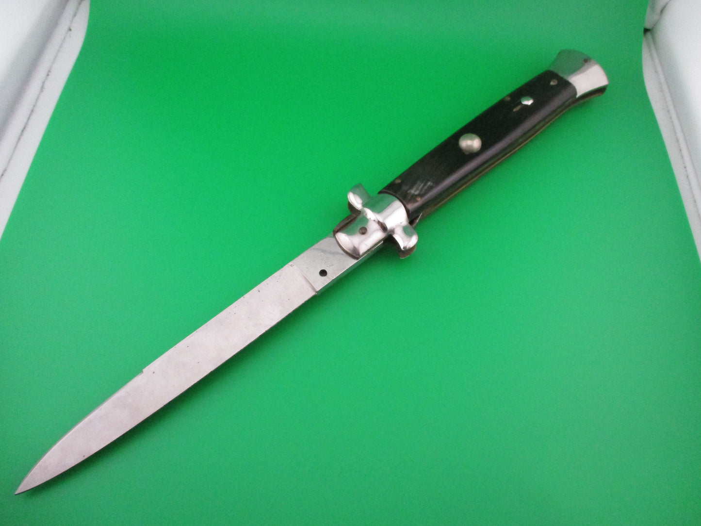 Rostfrei 38cm Italian Stiletto Vintage 1980s horn automatic knife