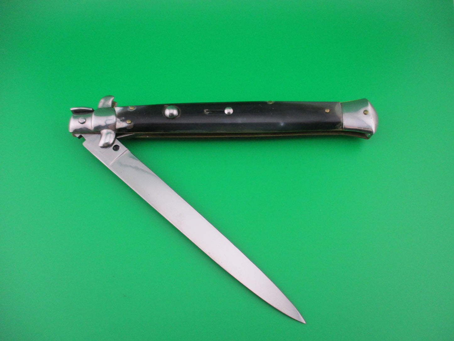 VIRGINIA 33cm Italian Stiletto Vintage 1980s Horn automatic knife