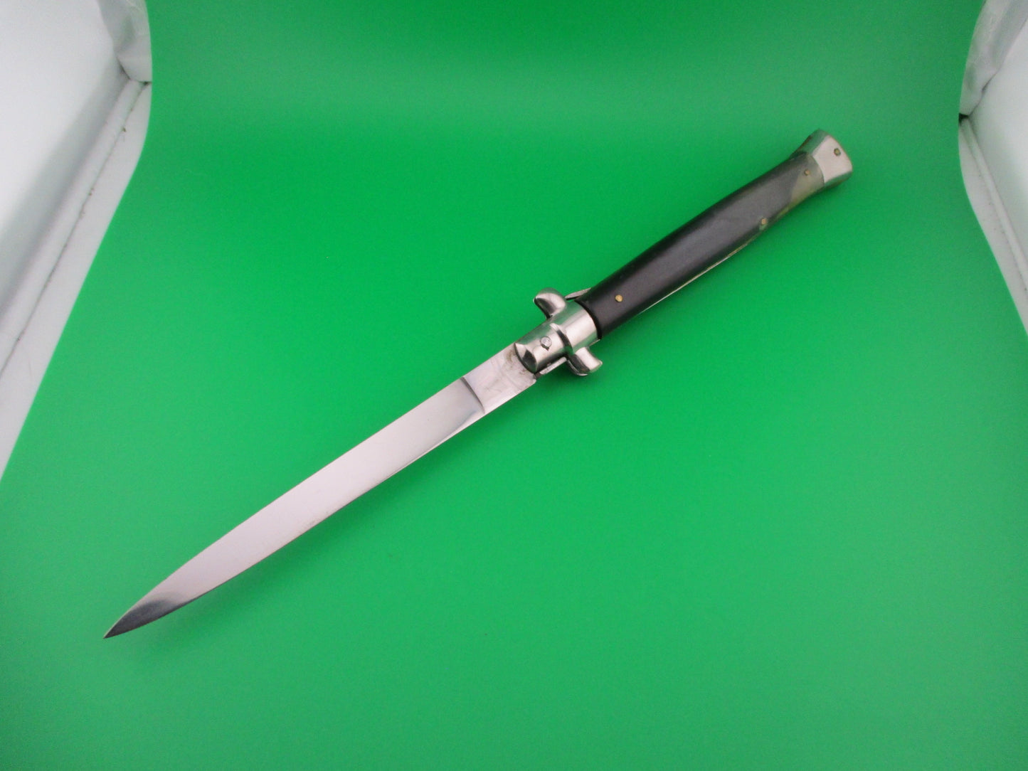 VIRGINIA 33cm Italian Stiletto Vintage 1980s Horn automatic knife