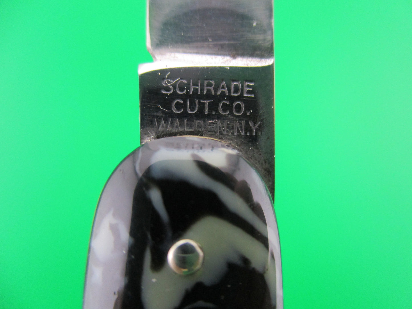 Schrade Cut Co Medium double Coffee & Cream switchblade knife