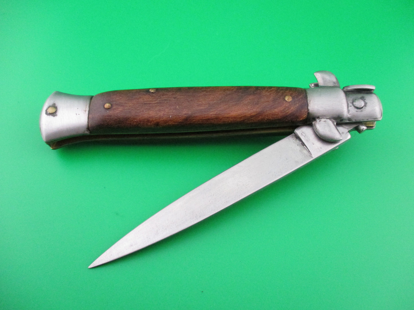 Corsica Vendetta 23cm Italian stiletto Swivel bolster automatic knife with etch