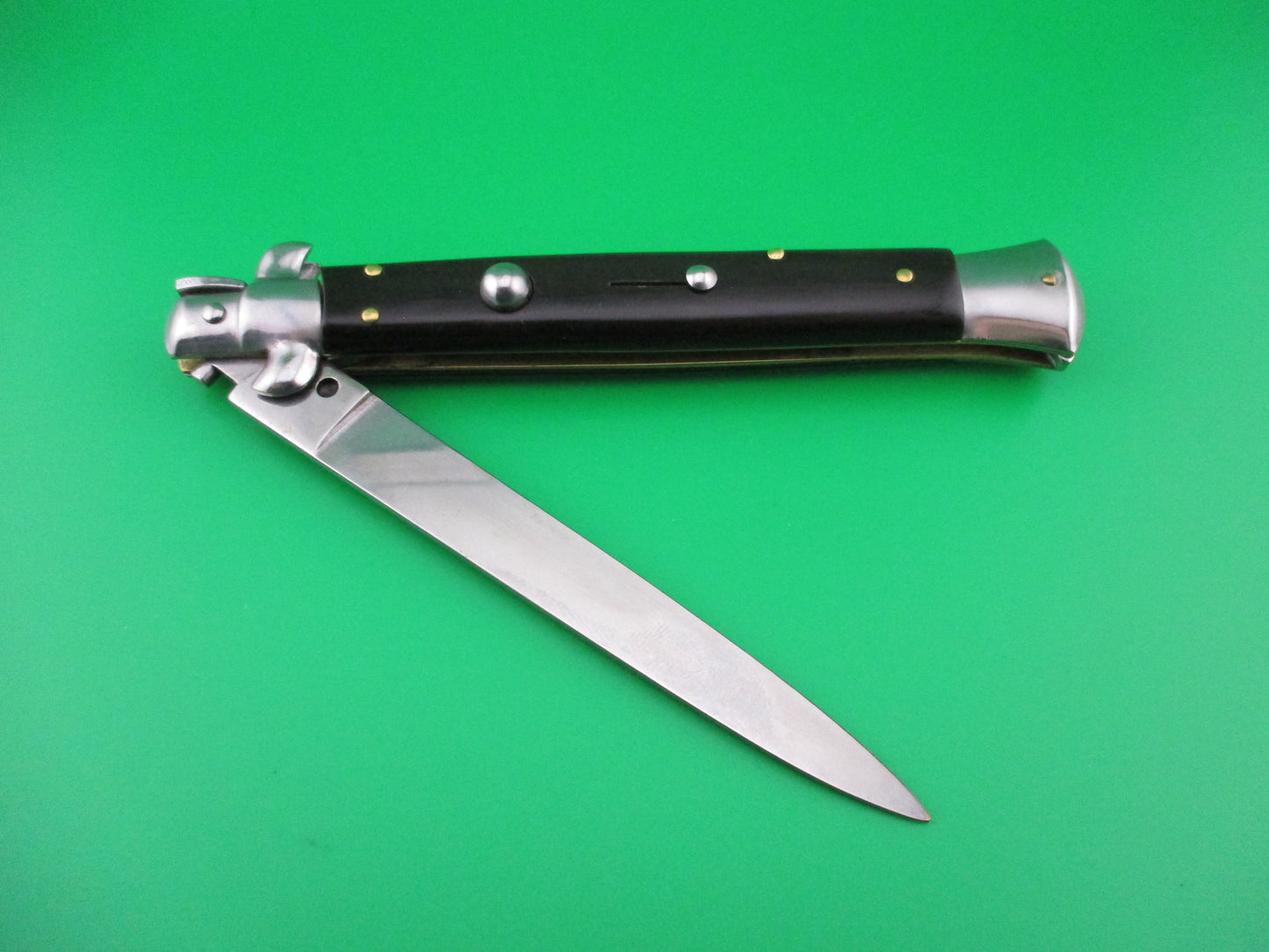 b Rostfrei 28cm Italian Stiletto Swivel bolster switchblade knife