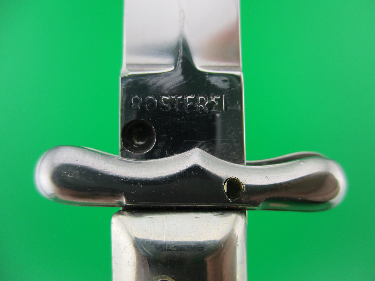 ROSTFREI MEDICI 19cm Italian Stag Swing guard dagger automatic knife