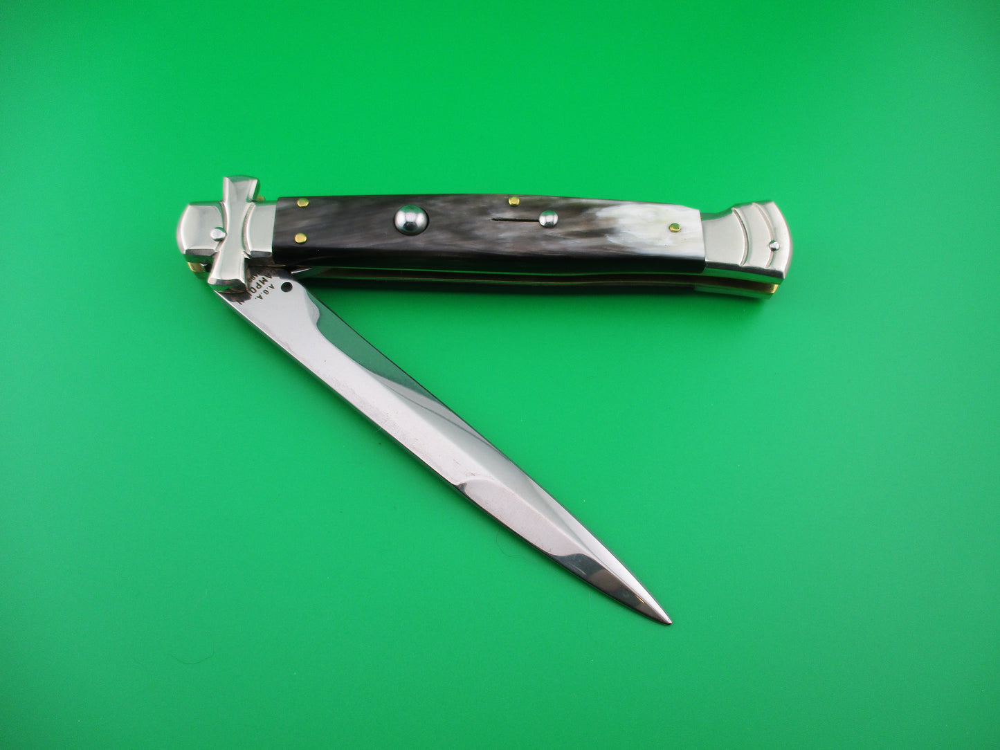 AGA CAMPOLIN 28cm Italian Maltese crossguard automatic knife