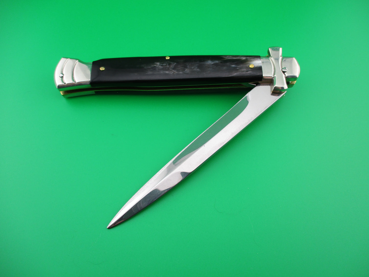 AGA CAMPOLIN 28cm Italian Maltese crossguard automatic knife