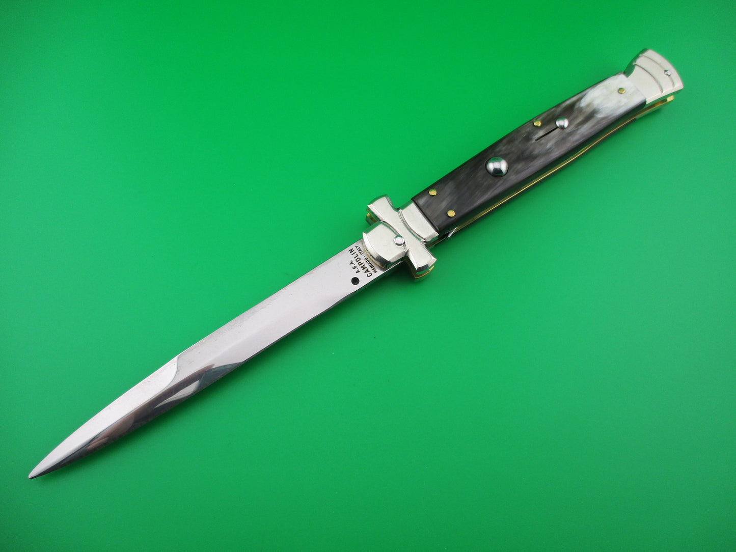 AGA CAMPOLIN 28cm Italian Maltese crossguard automatic knife