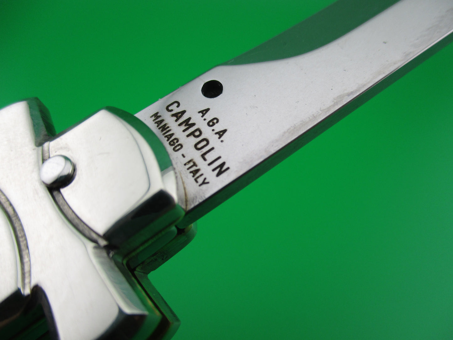 AGA CAMPOLIN 28cm Italian Maltese crossguard automatic knife