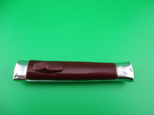 PATENT ROSTFREI 21cm Italian Rosa Uliana Primo OTF Burgundy switchblade knife