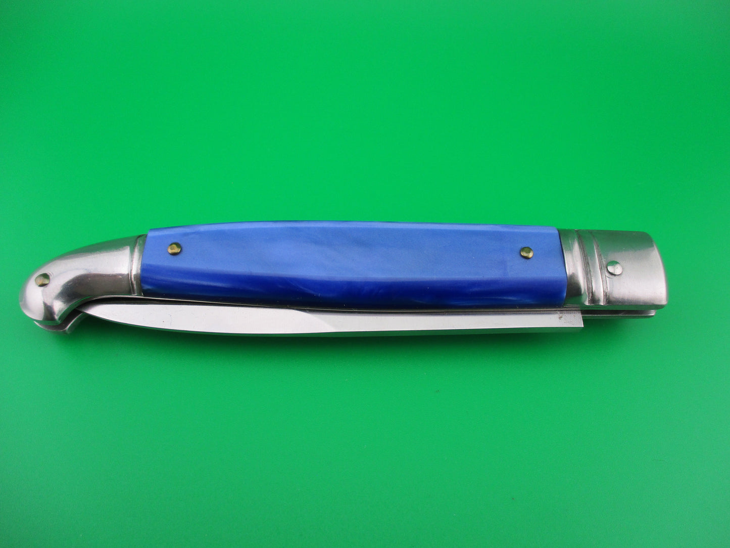 FOX INOX MANIAGO-IT 24cm Italian Birds Head Blue Pearlex switchblade