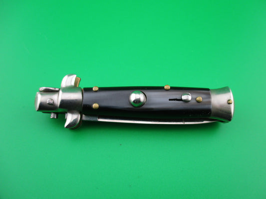 ROSTFREI 14cm Italian NOS stiletto Oreste Dibon vintage swivel bolster automatic knife