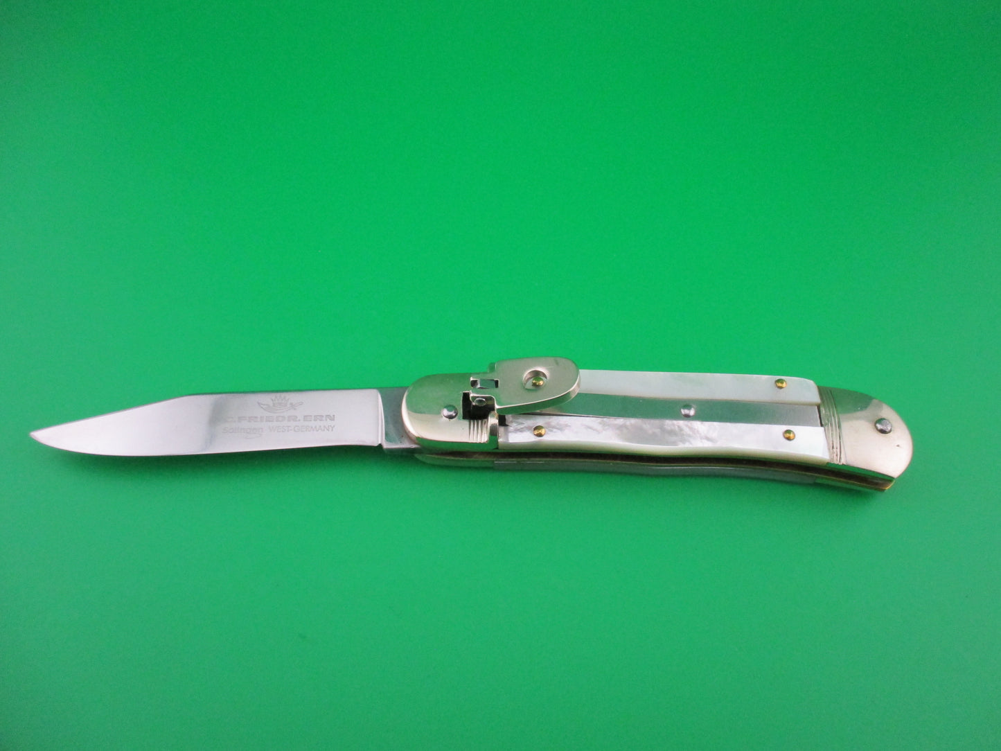 C. FRIEDR. ERN SOLINGEN WEST GERMANY MOP 10cm German lever knife